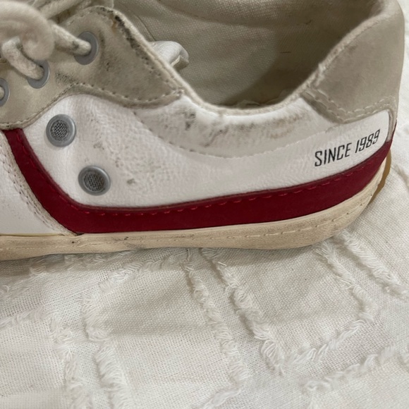 Boys Zara leather retro sneakers size 12.5 - Picture 2 of 4